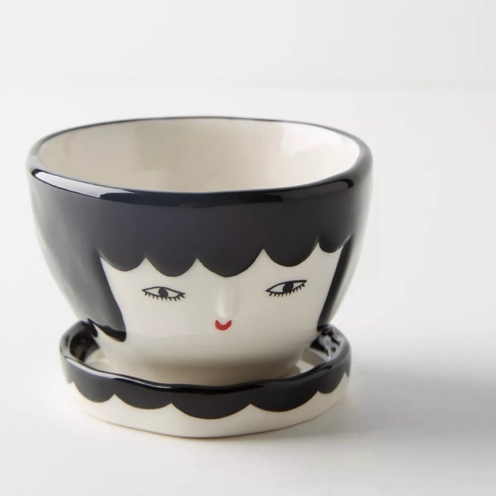 Anthropologie Face Pot By Kinska